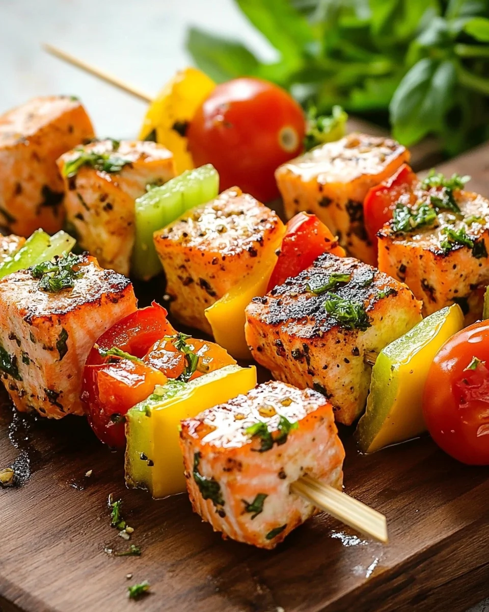 Lachs-Spieße mit Gemüse 19 Lachs-Spieße