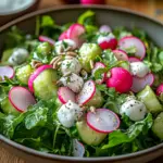 Leichter Fr&uuml;hlingssalat mit Radieschen & Joghurt-Dressing