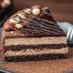 Nuss-Nougat-Torte mit Schokoboden