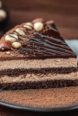 Nuss-Nougat-Torte mit Schokoboden