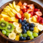 Obstsalat mit klassischem Dressing