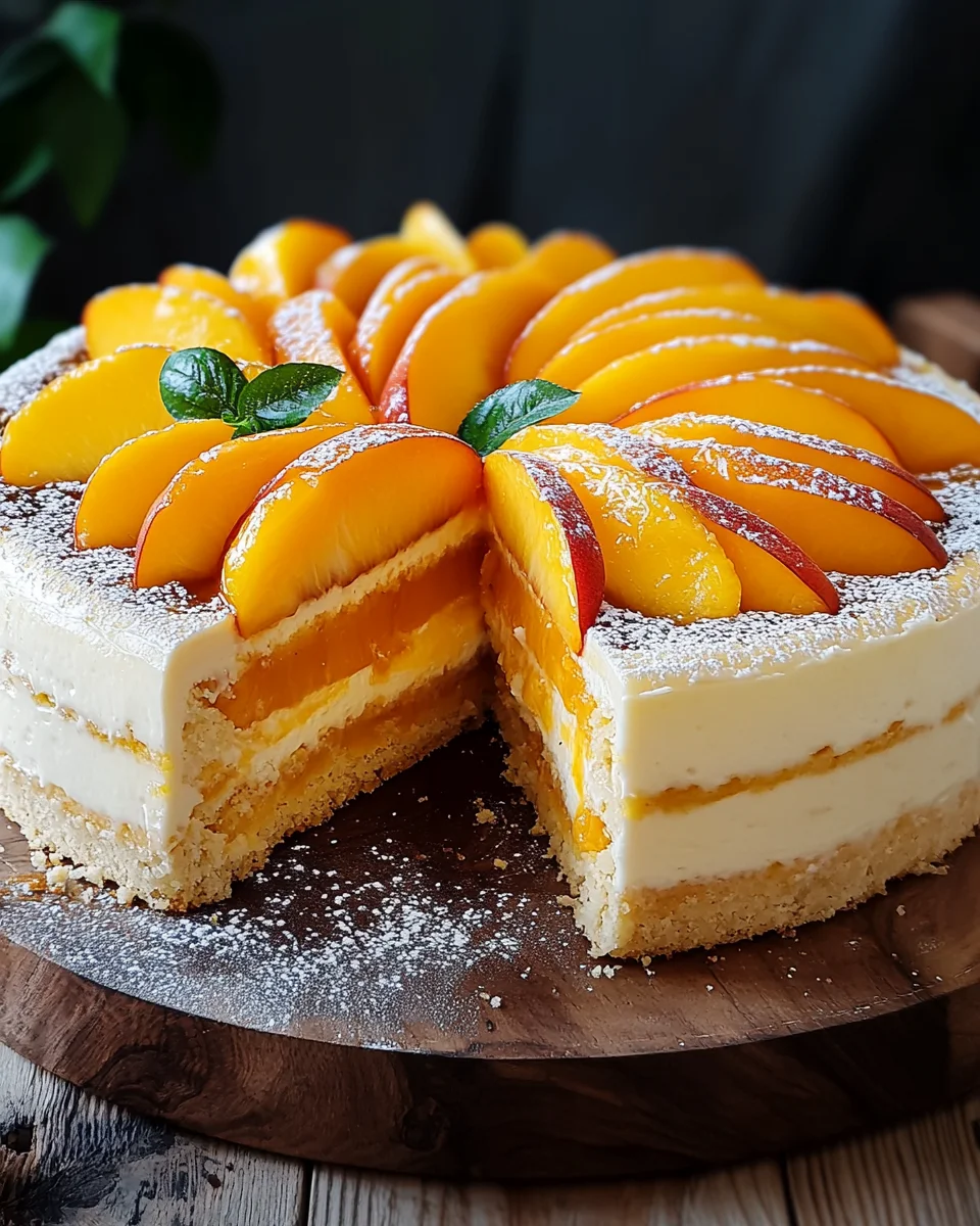 Pfirsich-Maracuja-Torte