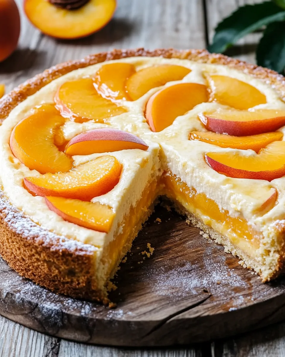Pfirsich-Schmand-Kuchen Rezept