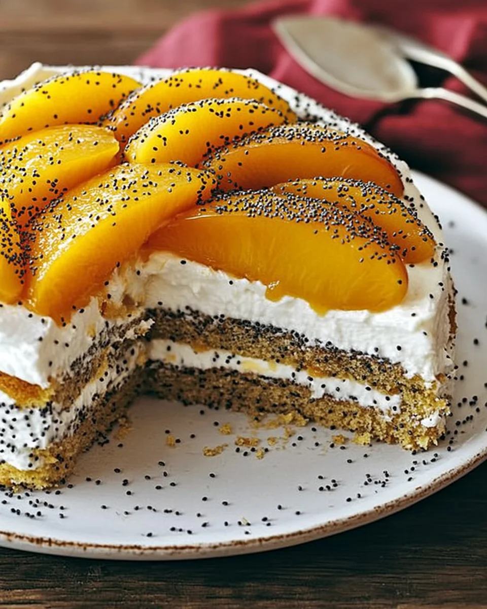 Pfirsichtorte