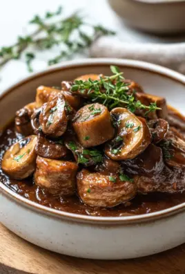 Pilzgulasch à la Bourguignonne