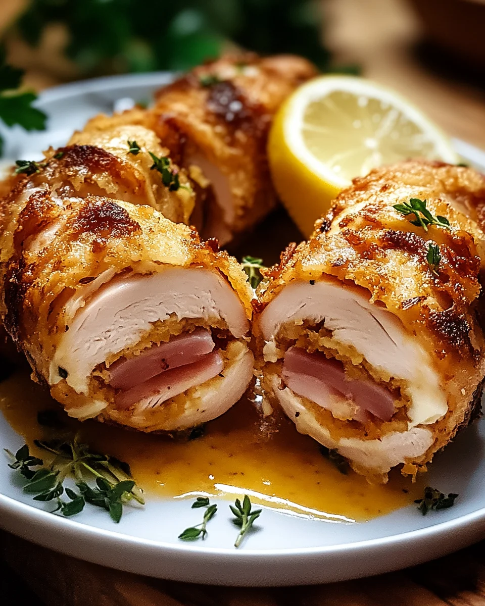 Putenr&ouml;llchen nach Cordon Bleu Art
