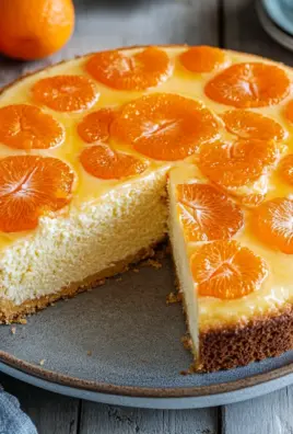 Quarkkuchen mit Mandarinen