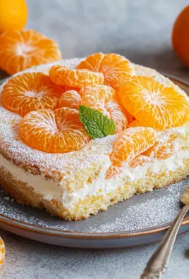 Schmandkuchen mit Mandarinen vom Blech