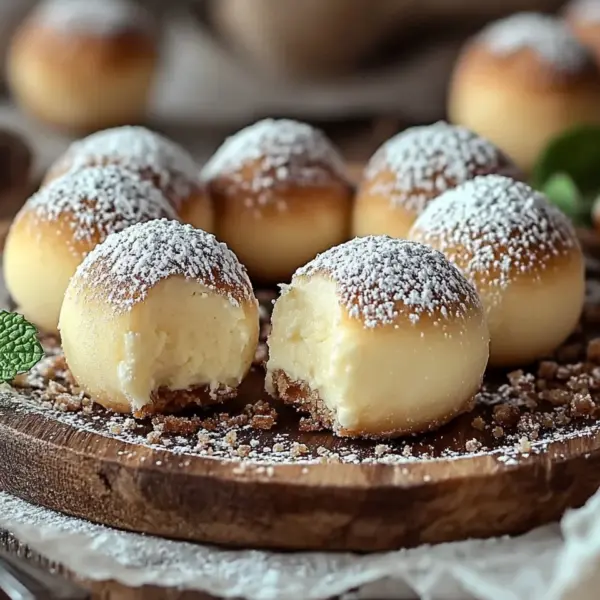 Schnelle Käsekuchen-Kugeln