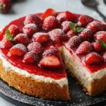 Schneller Erdbeerkuchen mit Schmand