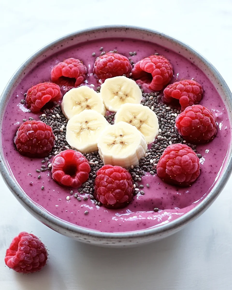 Smoothie Bowl mit Beeren (kalorienarm)