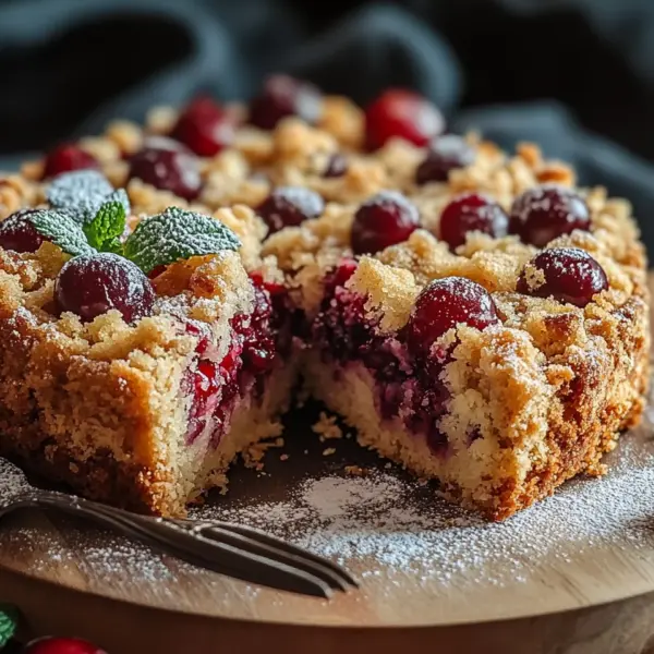 Streuselkuchen mit Kirschen vom Blech