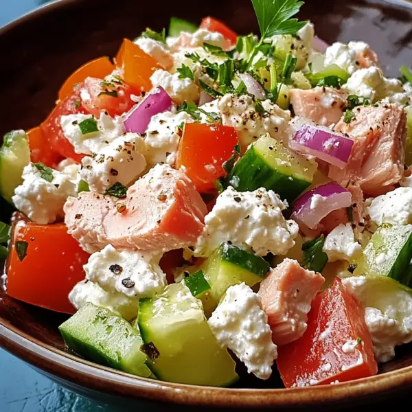 Thunfisch-Hüttenkäse-Salat