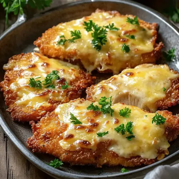 Überbackene Partyschnitzel
