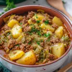 Wirsing-Eintopf mit Hackfleisch und Kartoffeln