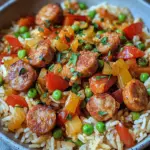 Wurst Reis Pfanne