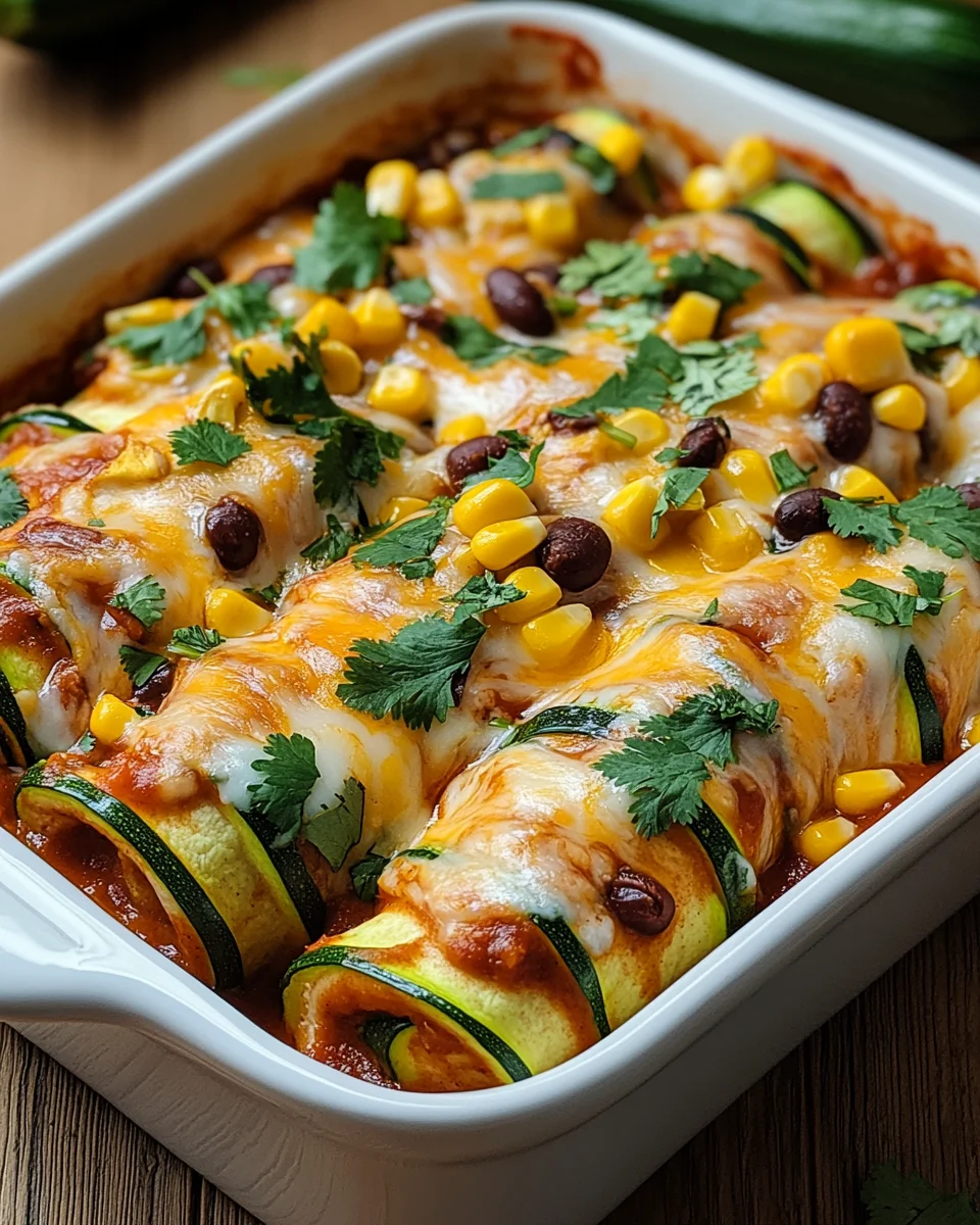 Zucchini Enchilada Roll-Ups 18 Zucchini