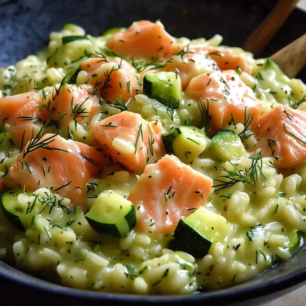 Zucchini-Lachs-Risotto