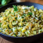 Zucchini-Reis-Pfanne