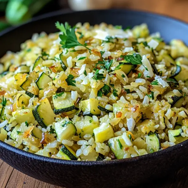 Zucchini-Reis-Pfanne