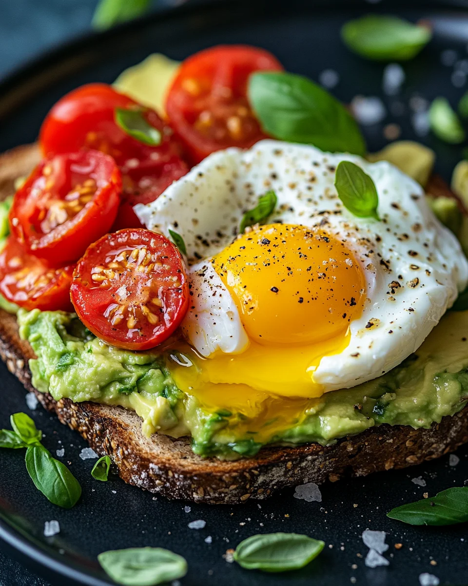 Avocado Toast mit Ei und Tomaten 20 Avocado