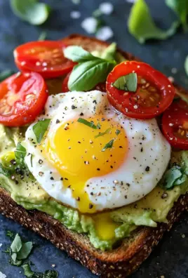 Avocado Toast mit Ei und Tomaten 25 Avocado Toast mit Ei und Tomaten