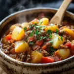 Bauerntopf mit Hackfleisch, Kartoffeln & Paprika
