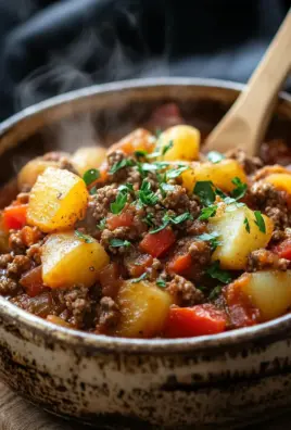 Bauerntopf mit Hackfleisch, Kartoffeln & Paprika