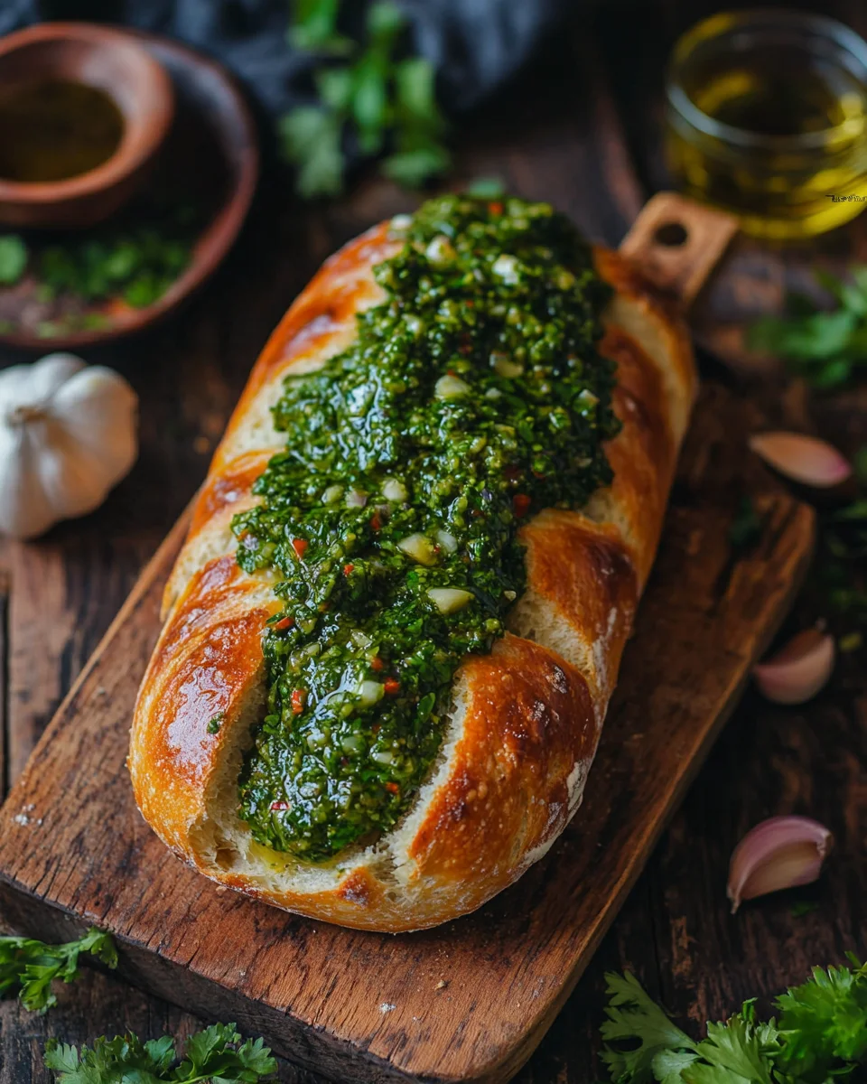 Chimichurri Knoblauchbrot