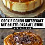 Cookie Dough Cheesecake mit Salted Caramel Swirl 29 Pinterest Hidden Image
