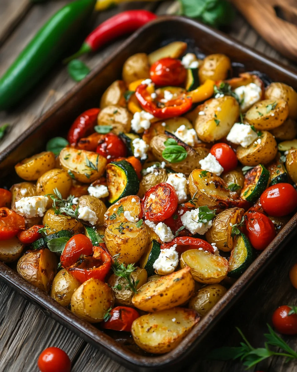 Feta Kartoffeln Ofengemüse 17 Feta