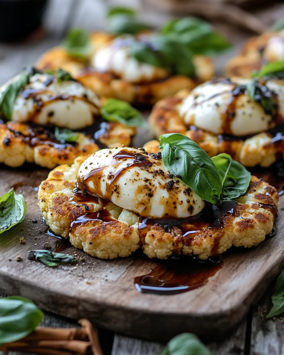 Gebackene Mozzarella-Blumenkohlsteaks 18 Gebackene