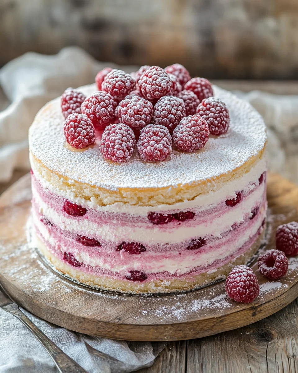 Himbeer-Frischkäse-Mascarpone-Torte