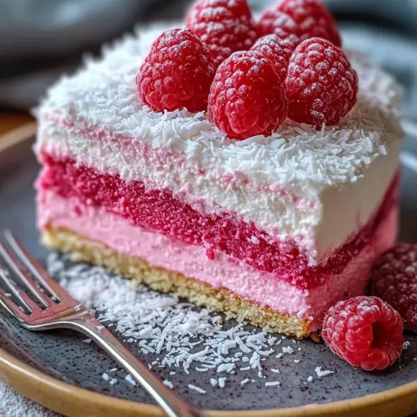 Himbeer-Raffaello-Torte ohne Gelatine