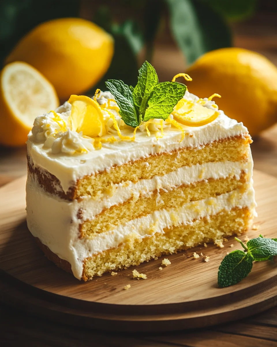 Italienisches Zitronencreme Kuchen Rezept