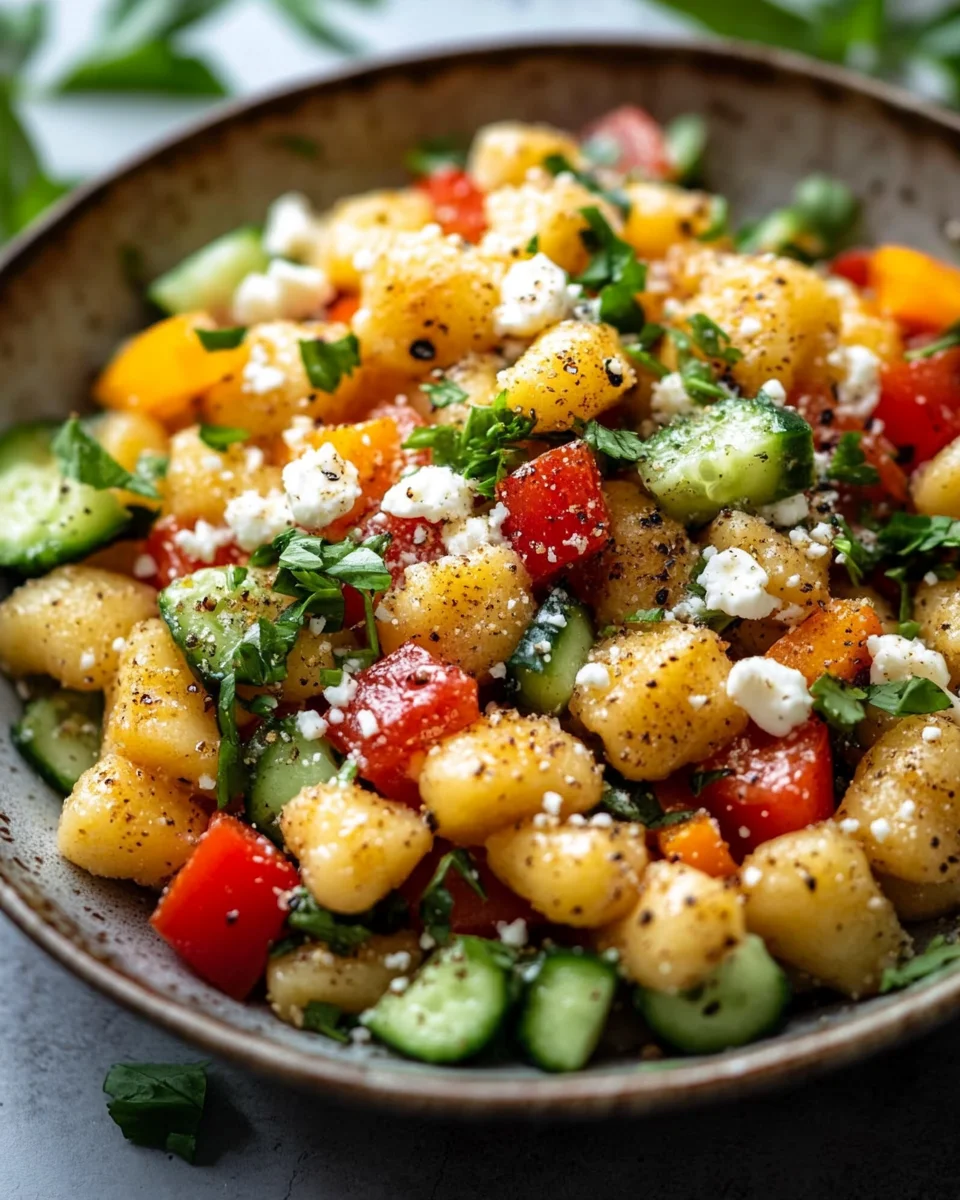 Knuspriger Gnocchi-Salat mit Joghurt-Dressing 18 Knuspriger