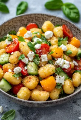 Knuspriger Gnocchi-Salat mit Joghurt-Dressing 21 Knuspriger Gnocchi-Salat mit Joghurt-Dressing