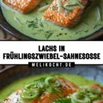 Lachs in Frühlingszwiebel-Sahnesoße 16 Pinterest Hidden Image