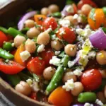 Mediterraner Bohnensalat