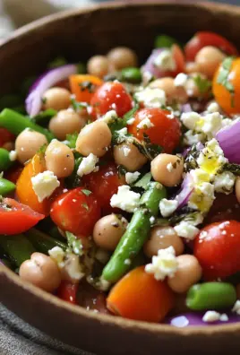 Mediterraner Bohnensalat