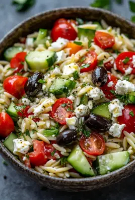 Mediterraner Orzo Salat