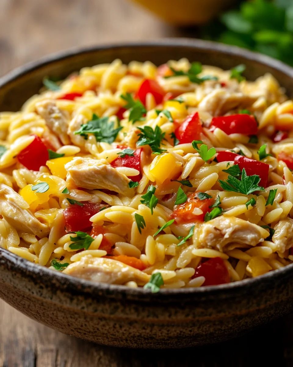 Orzo-Pfanne mit Paprikahuhn 21 Orzo-Pfanne