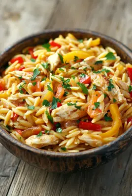 Orzo-Pfanne mit Paprikahuhn