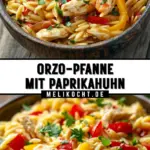 Orzo-Pfanne mit Paprikahuhn 20 Pinterest Hidden Image