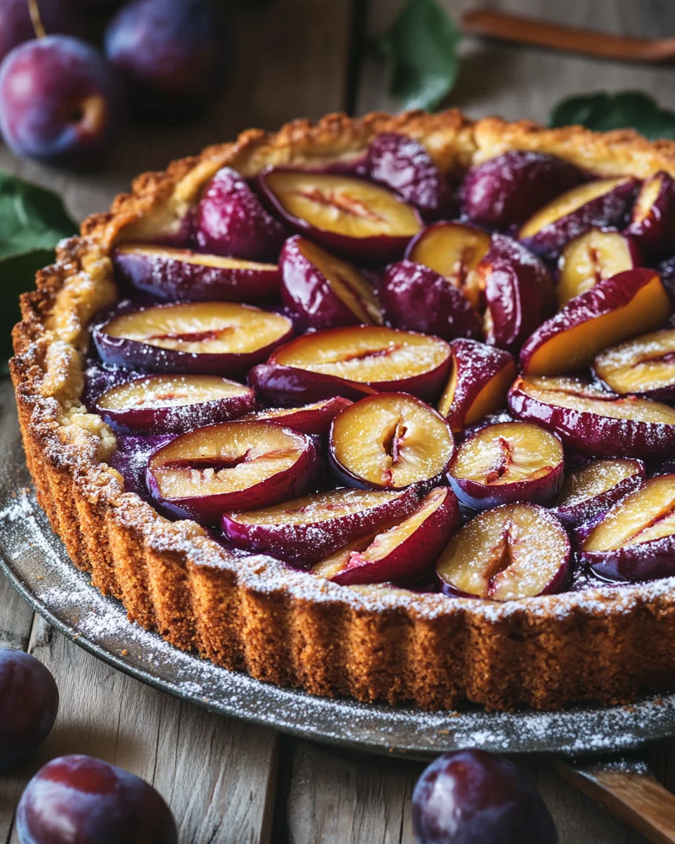 Pflaumenkuchen mit Schmand