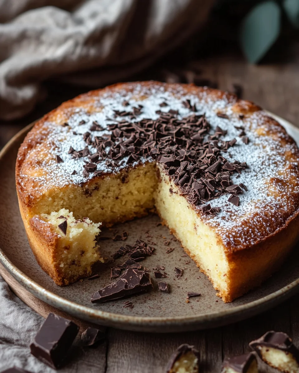 Saftiger und lockerer Eierlikörkuchen mit Schokoraspeln