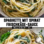 Spaghetti mit Spinat Frischkäse-Sauce 19 Pinterest Hidden Image