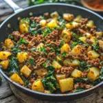 Spitzkohl-Kartoffel-Pfanne mit Hackfleisch