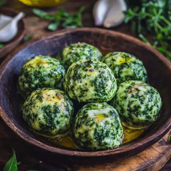 Südtiroler Spinatknödel