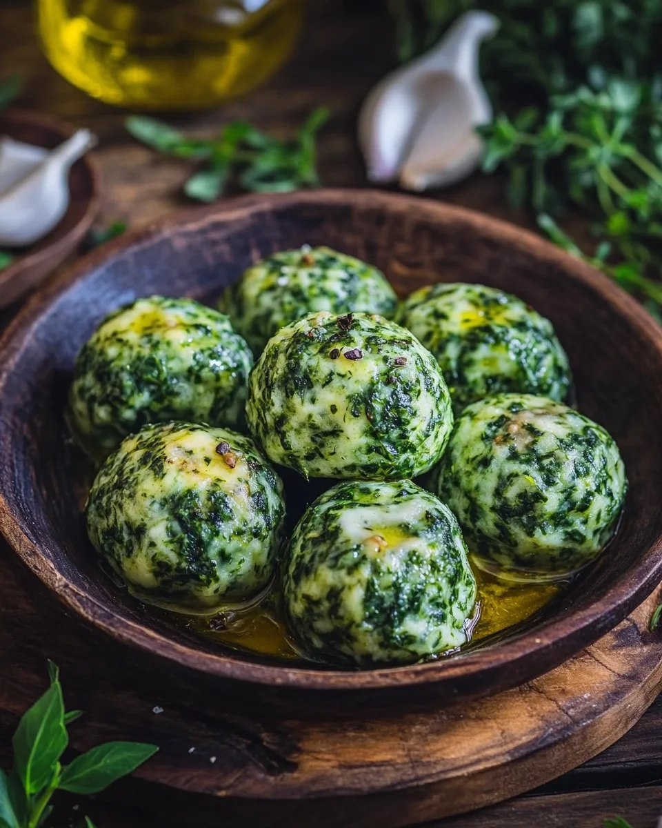 Südtiroler Spinatknödel
